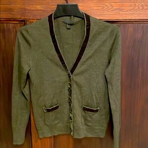Jcrew Cardigan Olive Green